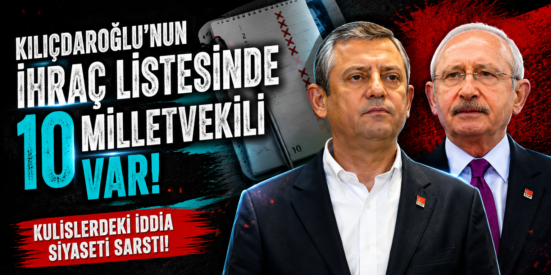 CHP’de “Mutlak Butlan” Sonrası İhraç İddiası! Kemal Kılıçdaroğlu’nun 10 Kişilik Listesi Gündemde