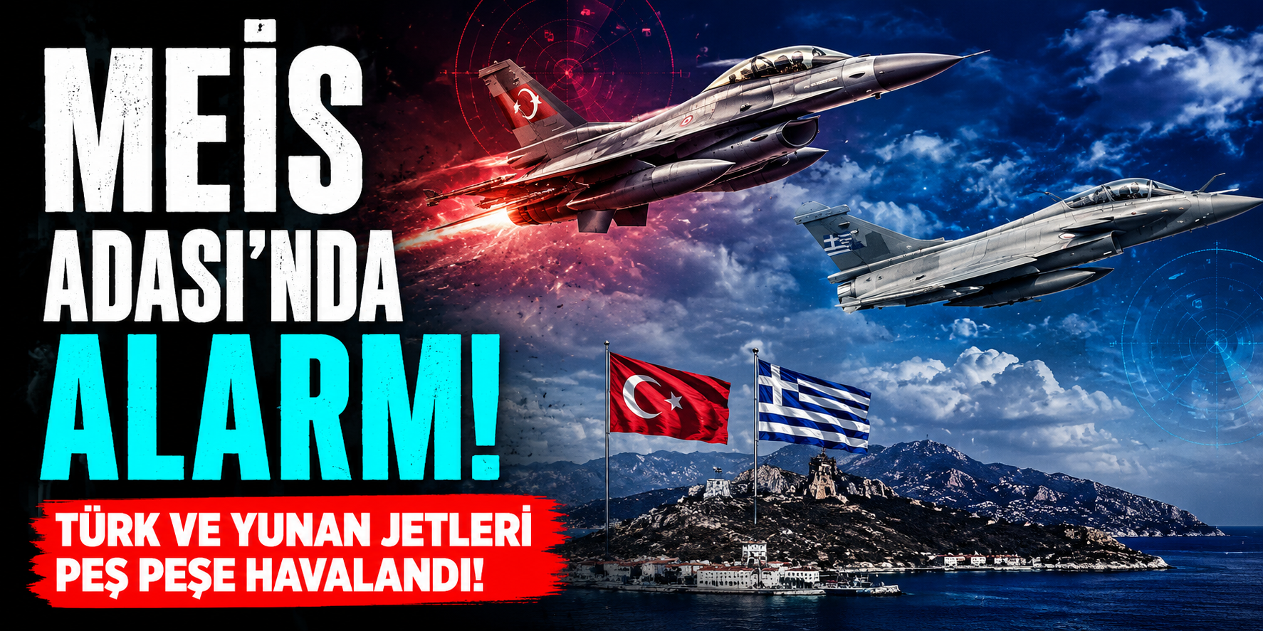 Meis Adası’nda Alarm! Türk Ve Yunan Jetleri Peş Peşe Havalandı