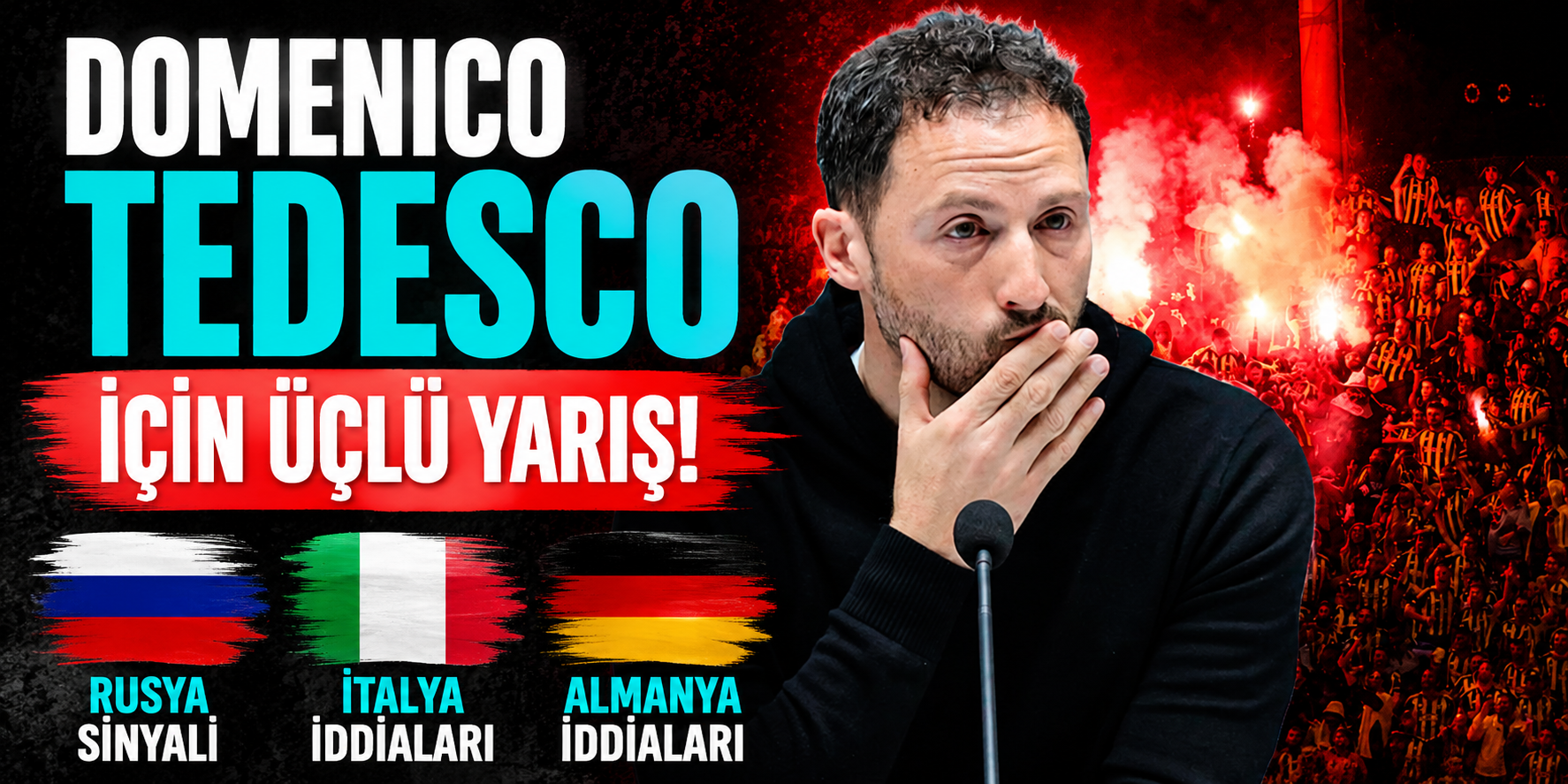 Domenico Tedesco İçin Üçlü Yarış! Rusya Sinyali, İtalya ve Almanya İddiaları