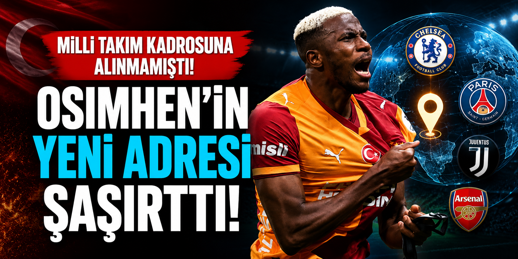 Milli Takım Kadrosuna Alınmamıştı! Osimhen’in Yeni Adresi Şaşırttı
