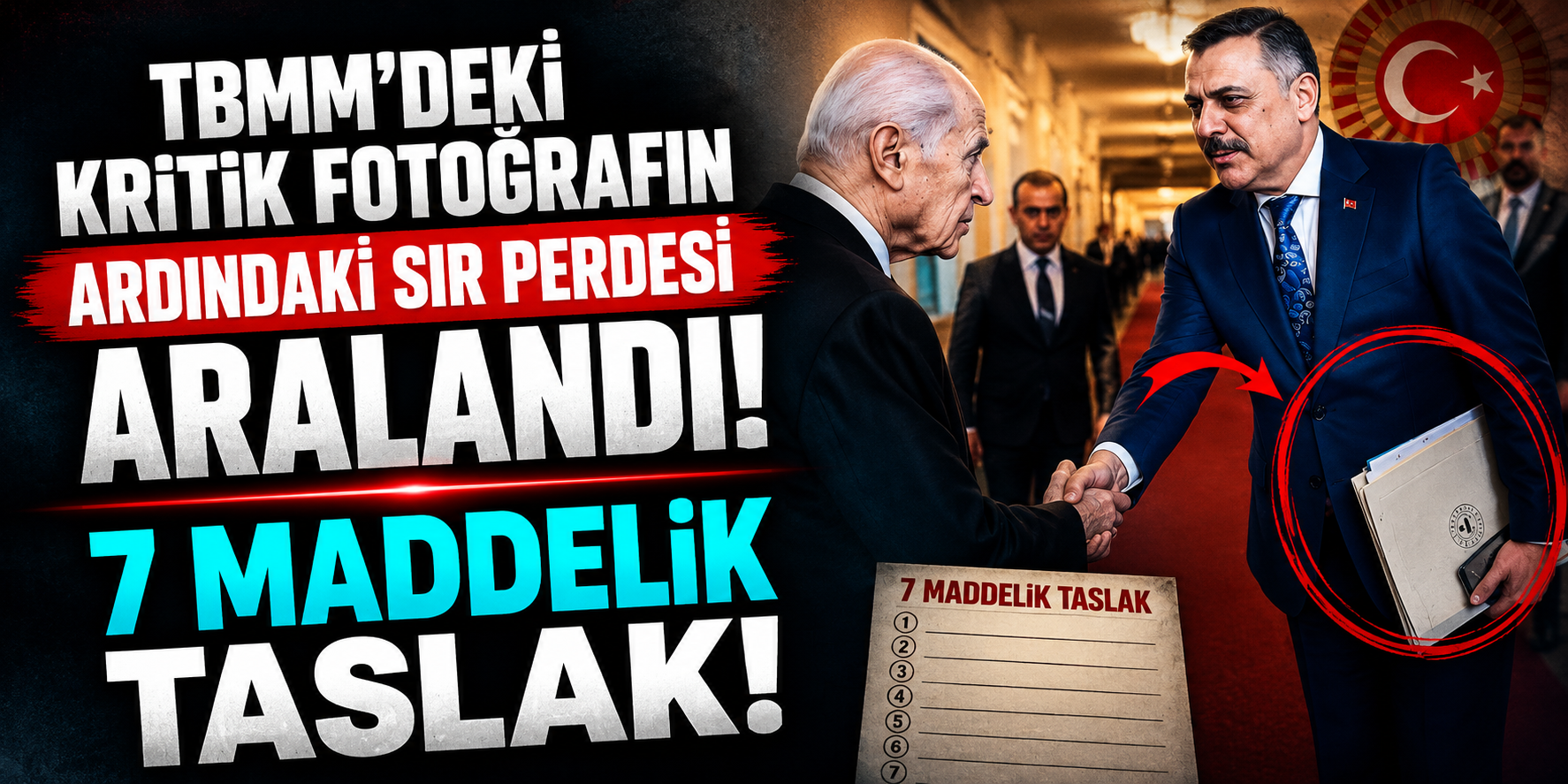 TBMM’deki Kritik Fotoğrafın Ardındaki Sır Perdesi Aralandı: 7 Maddelik Taslak