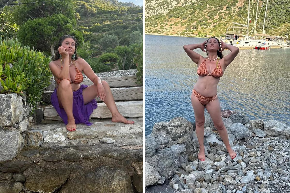 Nurgül Yeşilçay’dan Yaz Tatili Pozları! “Tek Bikiniyle Köyden Koya Konseptim” Notu Olay Oldu