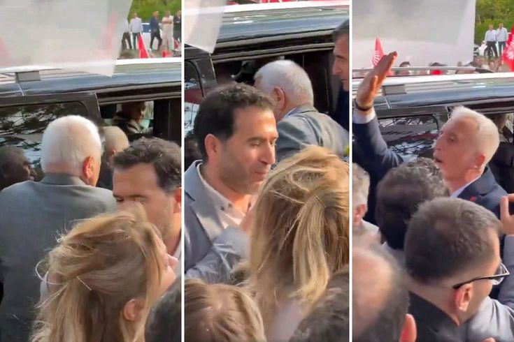 CHP Tokat Mitinginde Gerginlik! Kadim Durmaz Protesto Edildi, Özgür Özel Makam Aracına Aldı