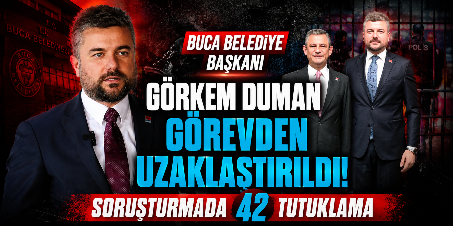 Buca Belediye Başkanı Görkem Duman Görevden Uzaklaştırıldı! Soruşturmada 42 Tutuklama