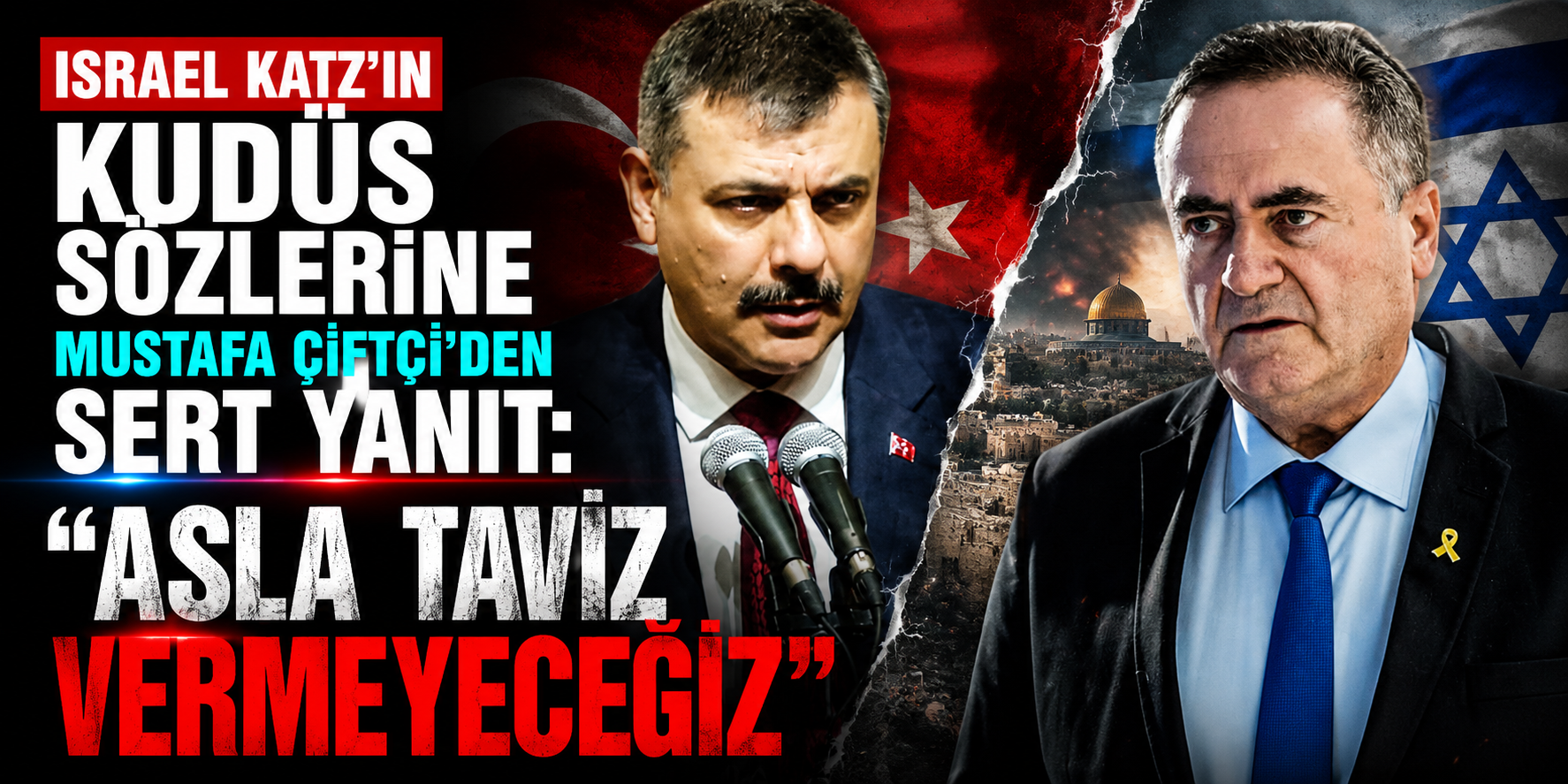 Israel Katz’ın Kudüs Sözlerine Mustafa Çiftçi’den Sert Yanıt: “Asla Taviz Vermeyeceğiz”
