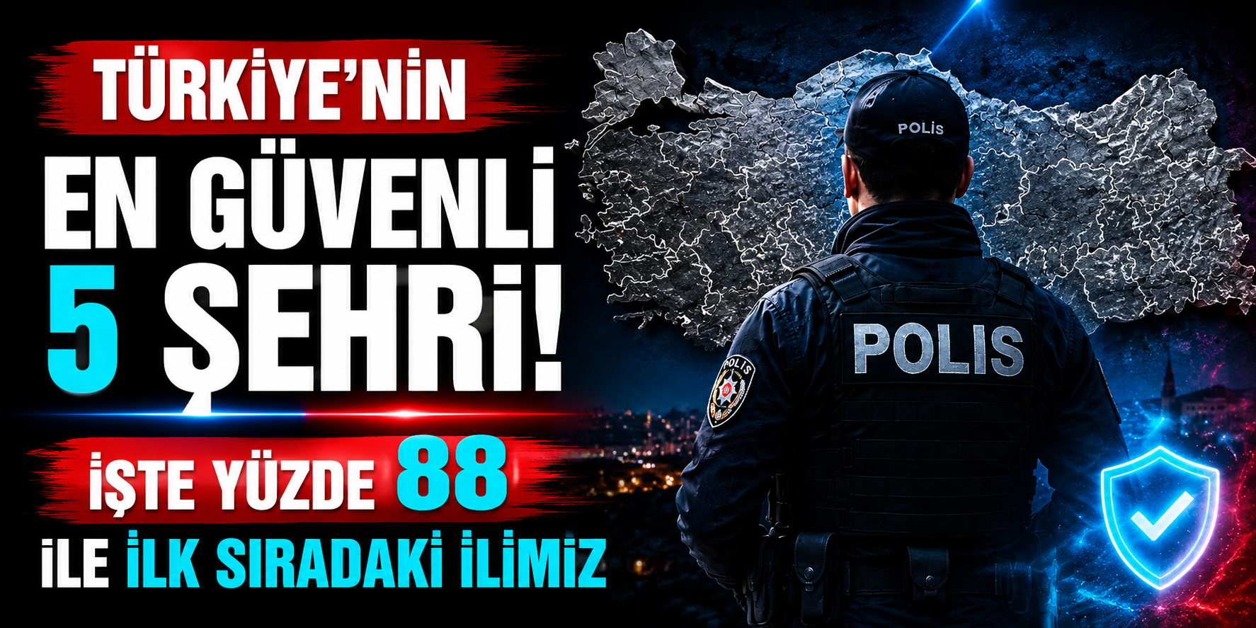 Türkiye’nin En Güvenli Şehri Belli Oldu: Zirvede Rize Var