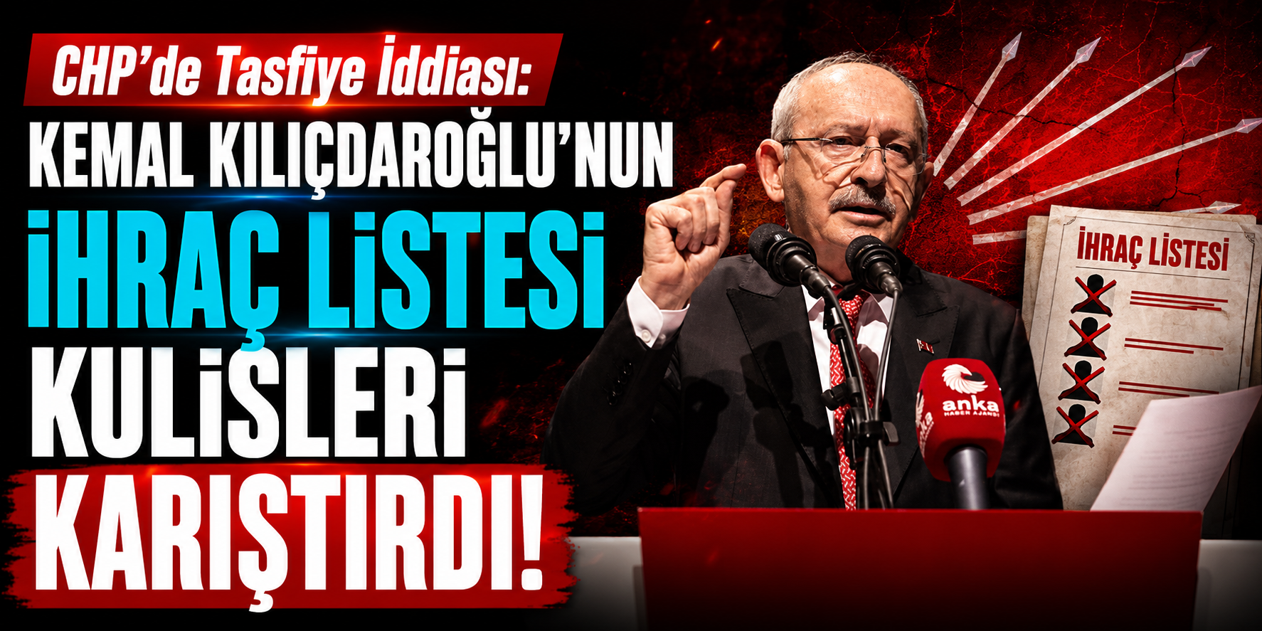 CHP’de Tasfiye İddiası: Kemal Kılıçdaroğlu’nun İhraç Listesi Kulisleri Karıştırdı