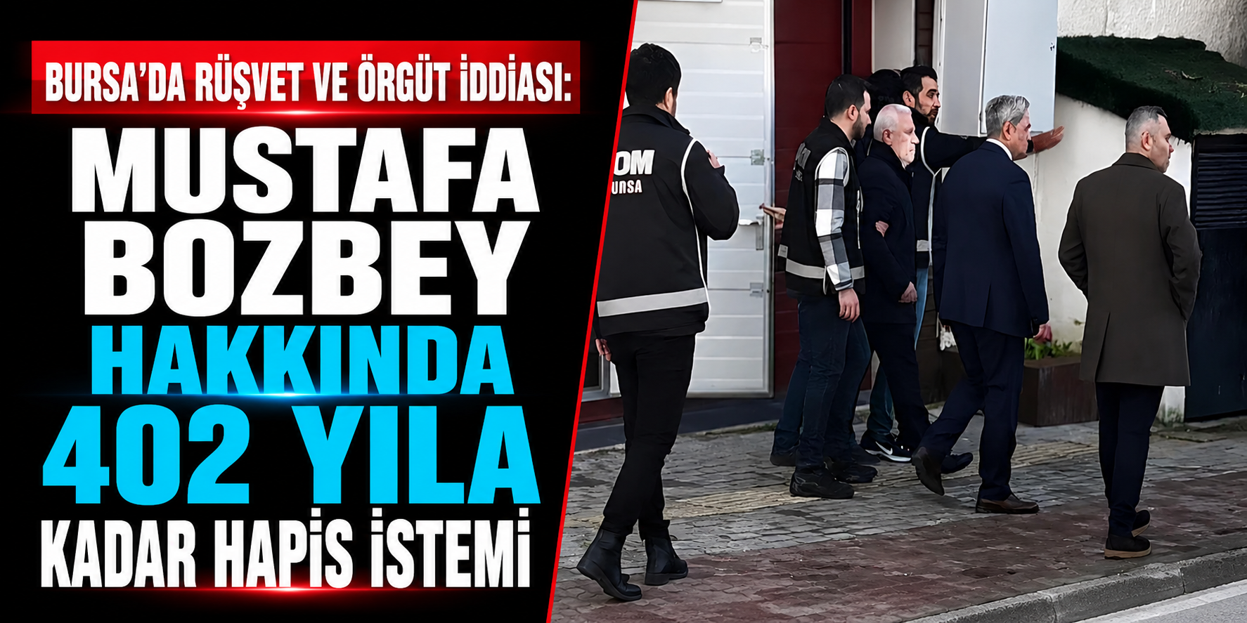 Bursa’da Rüşvet ve Örgüt İddiası: Mustafa Bozbey Hakkında 402 Yıla Kadar Hapis İstemi