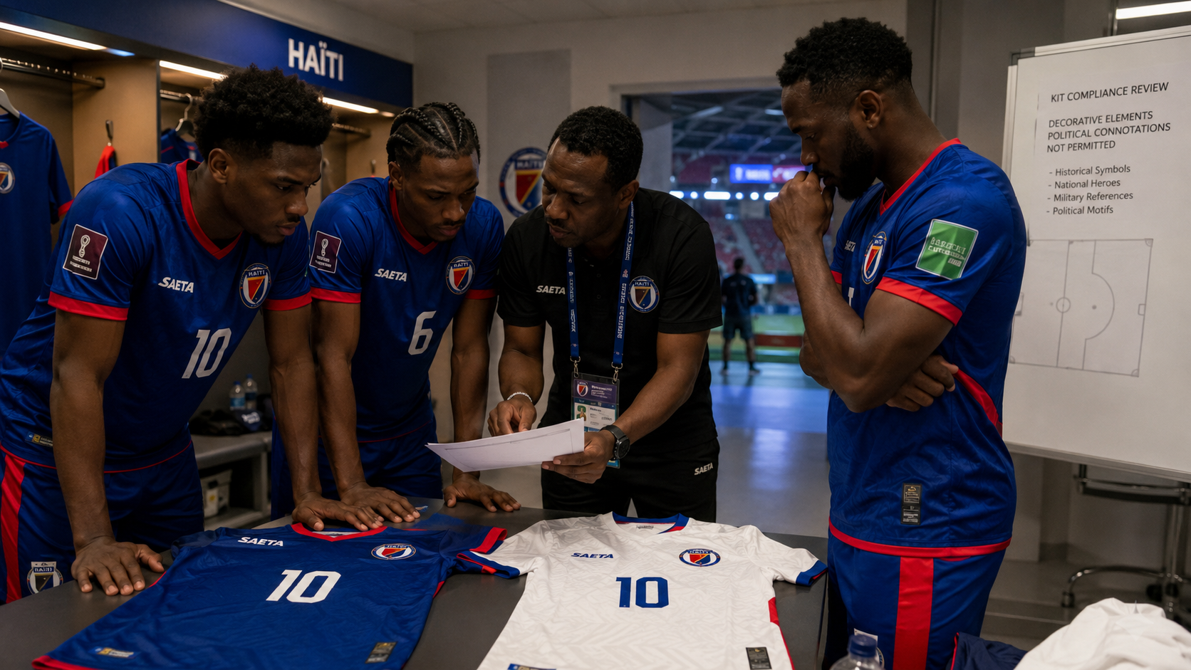 Dünya Kupası Öncesi Haiti’ye Forma Şoku! FIFA “Siyasi” Dedi, Tasarım Son Anda Değişti