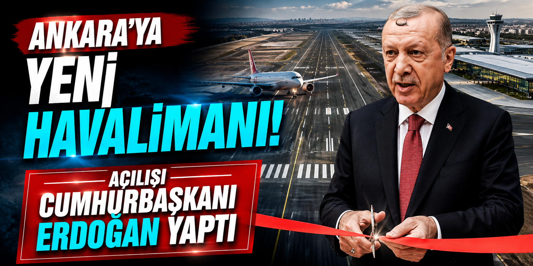 Ankara Havalimanı ve Bağlantı Yolları Açıldı! Cumhurbaşkanı Erdoğan'dan Dikkat Çeken Mesajlar