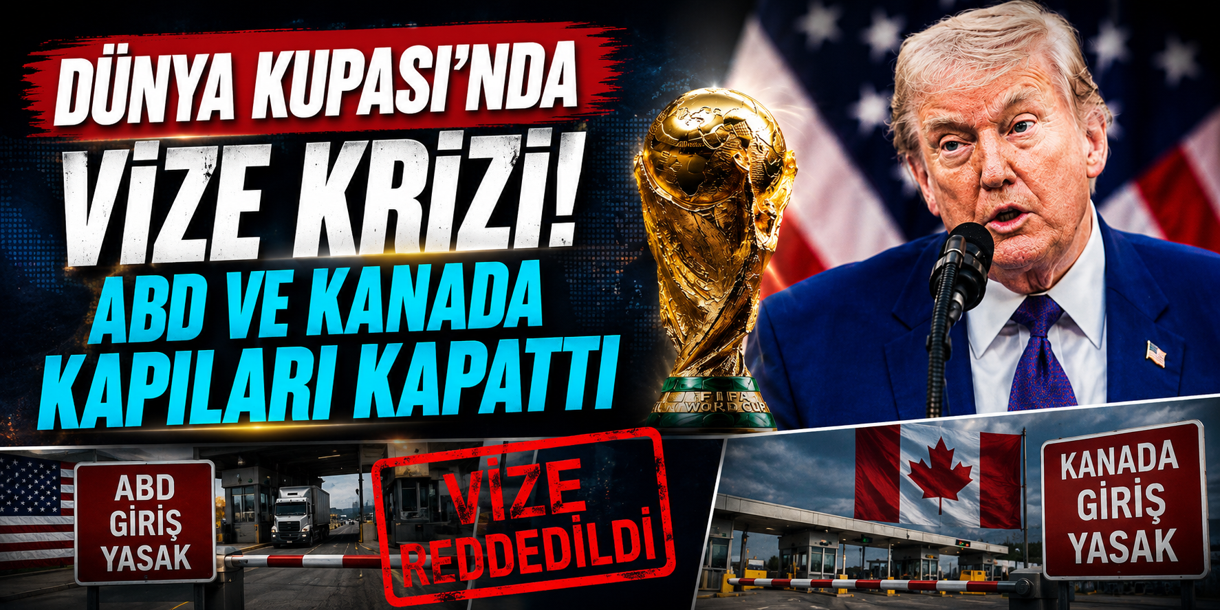 2026 FIFA Dünya Kupası'nda Vize Depremi! ABD ve Kanada Kararları Tepki Çekti