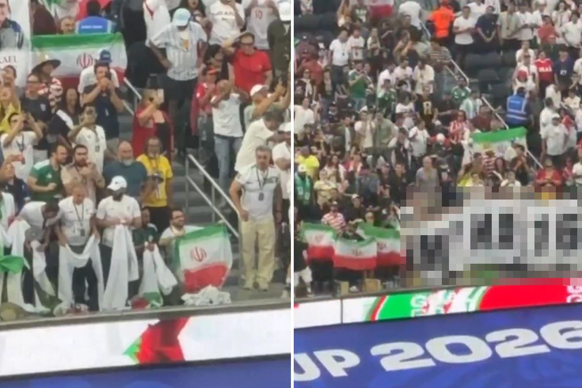 İran Maçında Açılan Pankart Dünya Gündemine Oturdu! Tribünlerde Dikkat Çeken Protesto