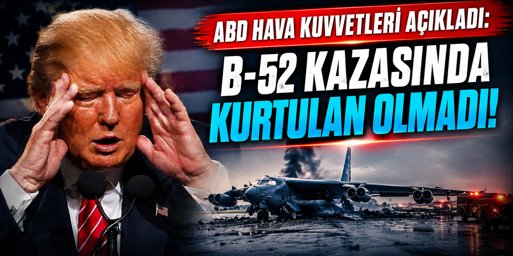 ABD’de B-52 Faciası! Düşen Bombardıman Uçağındaki 8 Kişinin Tamamının Hayatını Kaybettiği Açıklandı