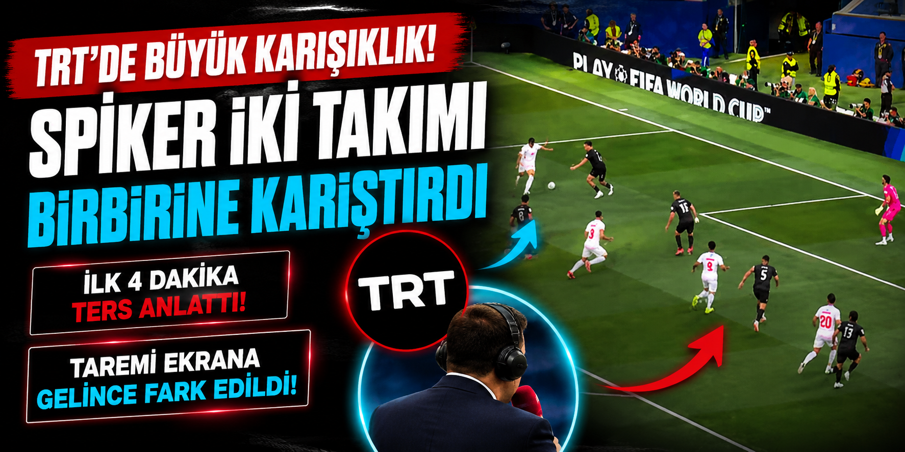 TRT Yayınında İlginç Anlar! Spiker İran ile Yeni Zelanda’yı Dakikalarca Karıştırdı