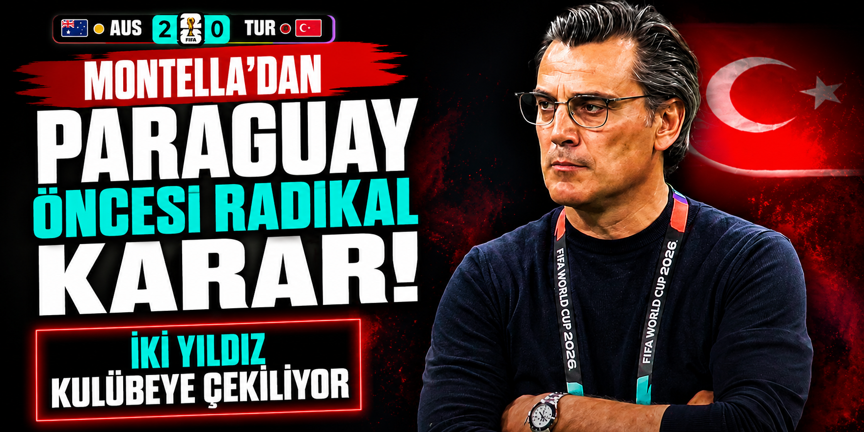 Montella Düğmeye Bastı! Paraguay Maçı Öncesi Milli Takım'da Büyük Değişim
