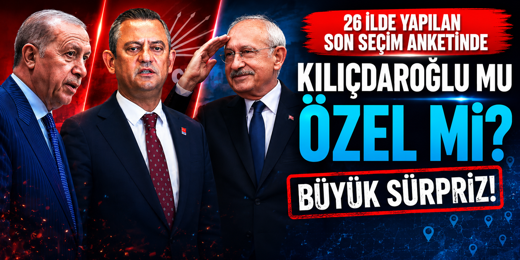ORC Anketinde Dikkat Çeken Sonuç! AK Parti Zirvede, CHP Üçüncü Sırada