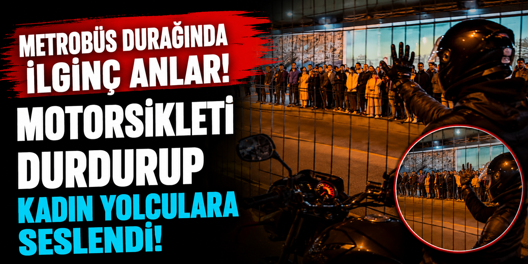Kalabalığı Görünce Dayanamadı! Metrobüs Durağında Bağırdığı Sözler Olay Oldu