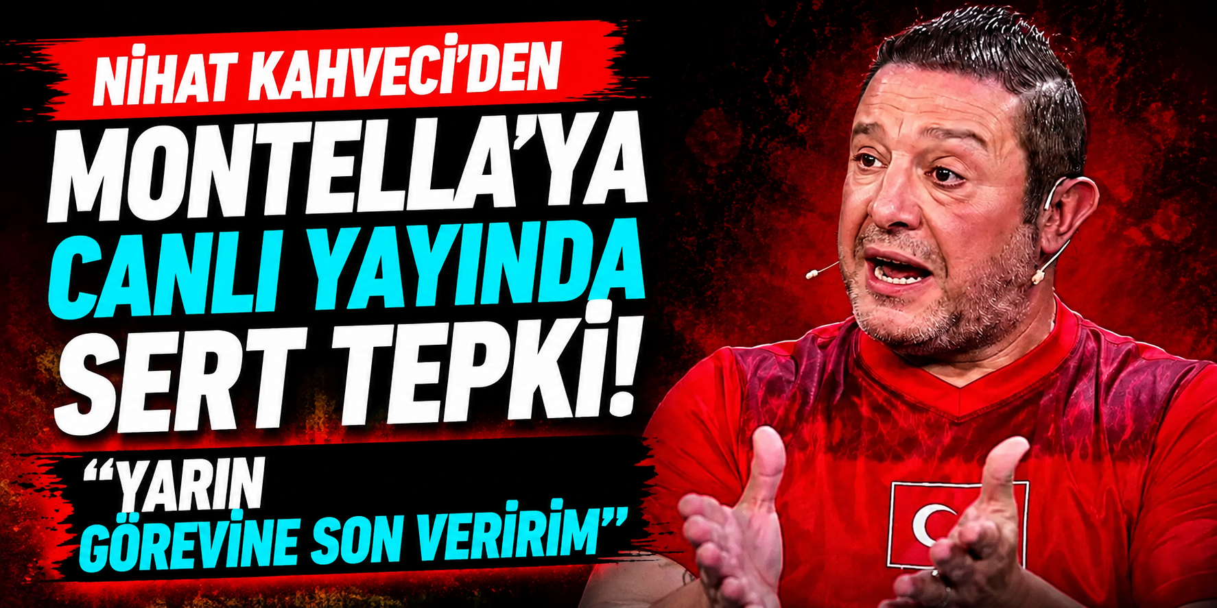 Nihat Kahveci'den Montella'ya Canlı Yayında Sert Tepki! "Yarın Görevine Son Veririm"