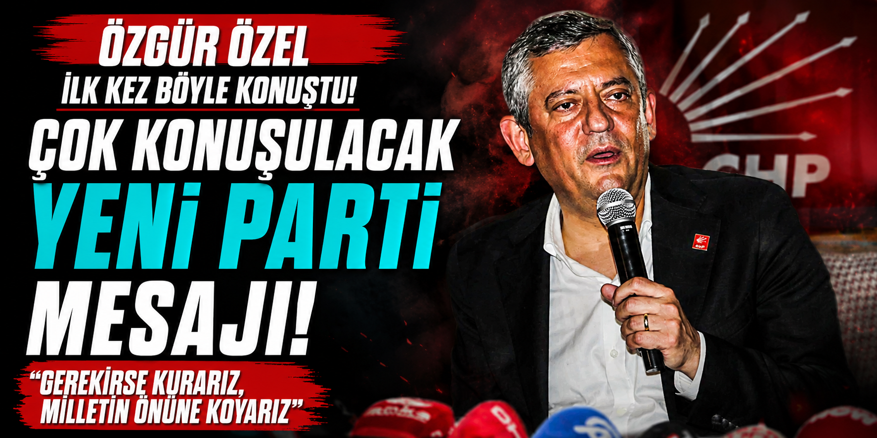 Özgür Özel'den İlk Kez Yeni Parti Mesajı! "Bir Yol Bulamazsak Yol Açarız"