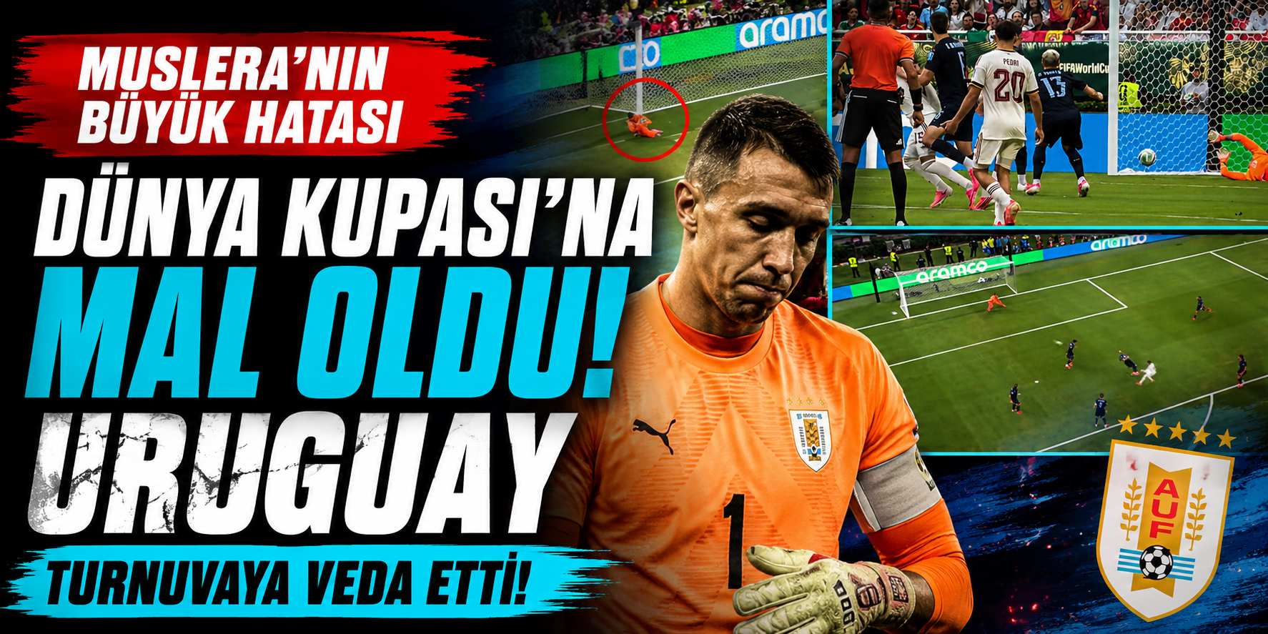 Muslera'nın Büyük Hatası Dünya Kupası'na Mal Oldu! Uruguay Turnuvaya Veda Etti