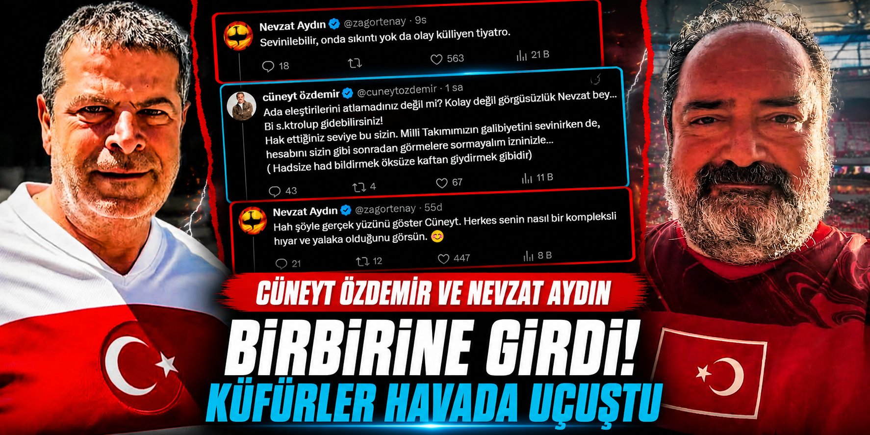 Türkiye'nin Galibiyeti Sonrası Ortalık Karıştı! Cüneyt Özdemir ile Nevzat Aydın Karşı Karşıya Geldi