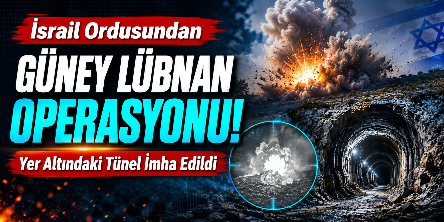 İsrail Ordusundan Güney Lübnan Operasyonu! Yer Altındaki Tünel İmha Edildi