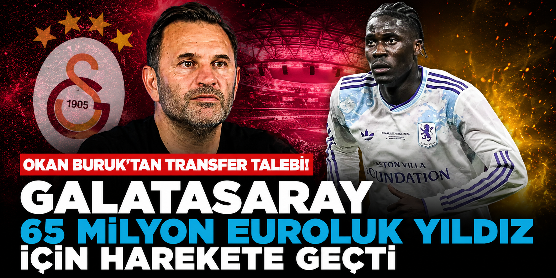 Okan Buruk'tan Transfer Talebi! Galatasaray 65 Milyon Euroluk Yıldız İçin Harekete Geçti
