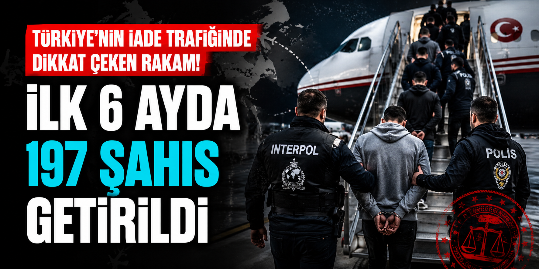 Türkiye'nin İade Trafiğinde Dikkat Çeken Rakam! İlk 6 Ayda 197 Şahıs Getirildi