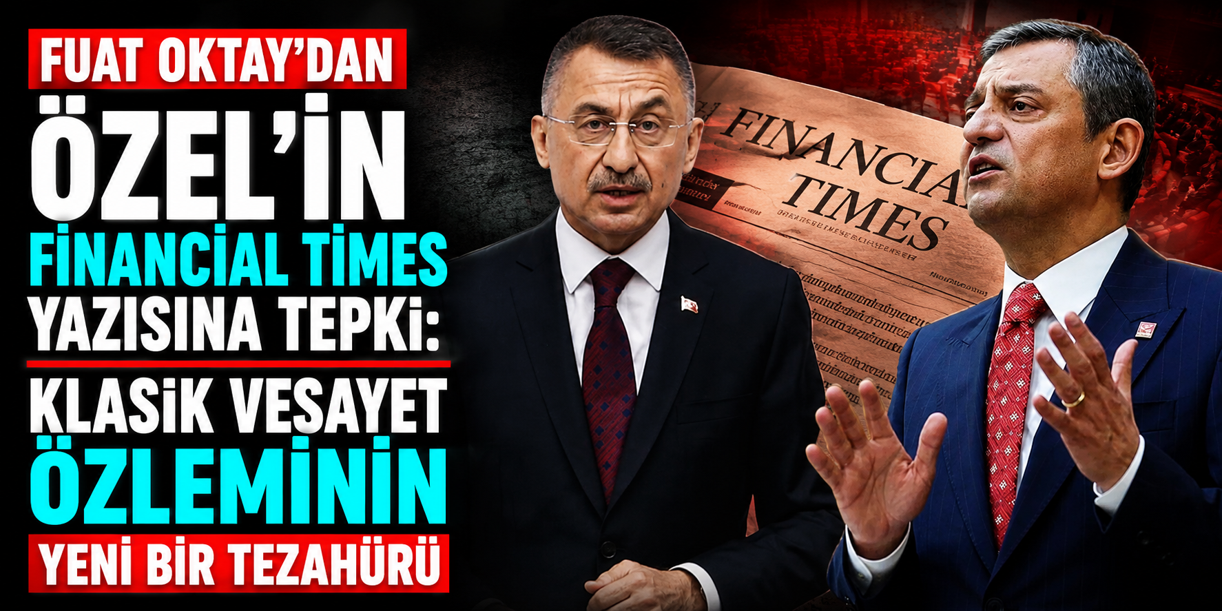 Fuat Oktay'dan Özgür Özel'e Financial Times Tepkisi! "Klasik Vesayet Özlemi"