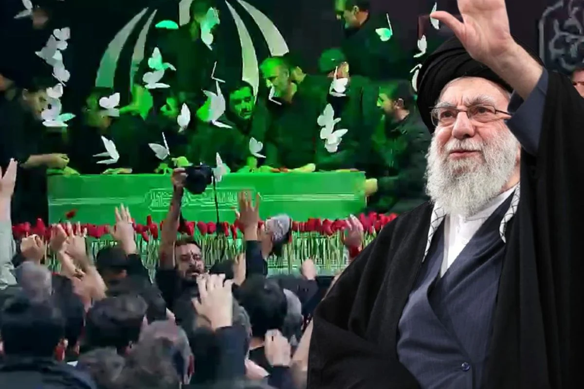 Ali Hamaney'e Son Görev! Tahran'daki Yas Salonunda Yoğun Kalabalık Oluştu