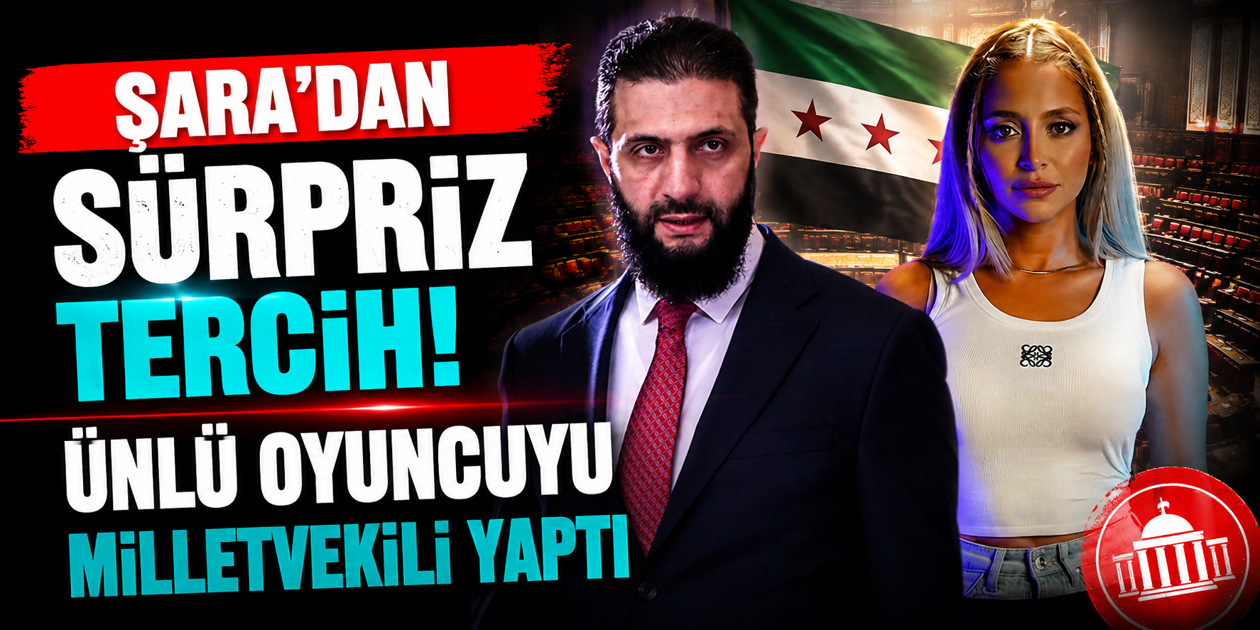 Ahmed Şara'dan Dikkat Çeken Atama! Ünlü Oyuncu Rozina Lazkani Milletvekili Oldu