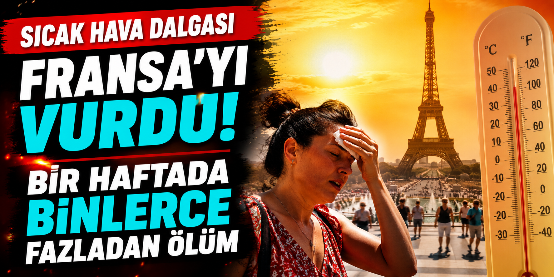 Sıcak Hava Dalgası Fransa'yı Vurdu! Bir Haftada Binlerce Fazladan Ölüm