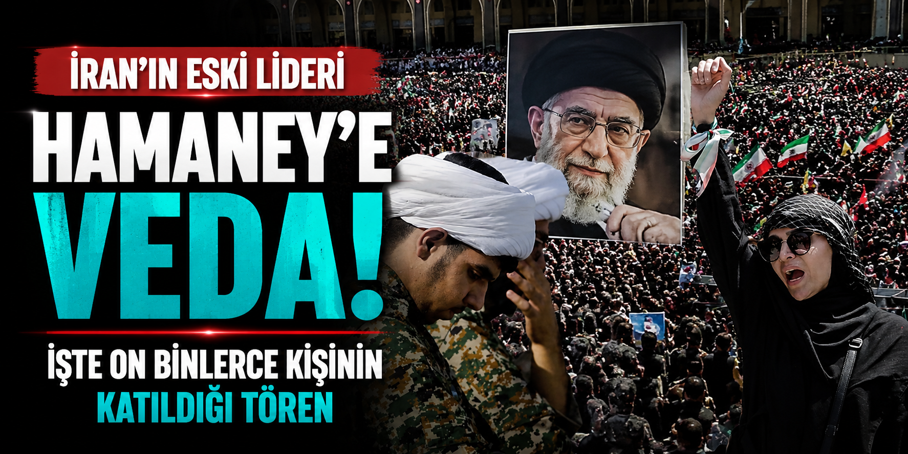 İran Yas Tutuyor! Ali Hamaney İçin Başlatılan Törenlerde Duygusal Anlar Yaşandı