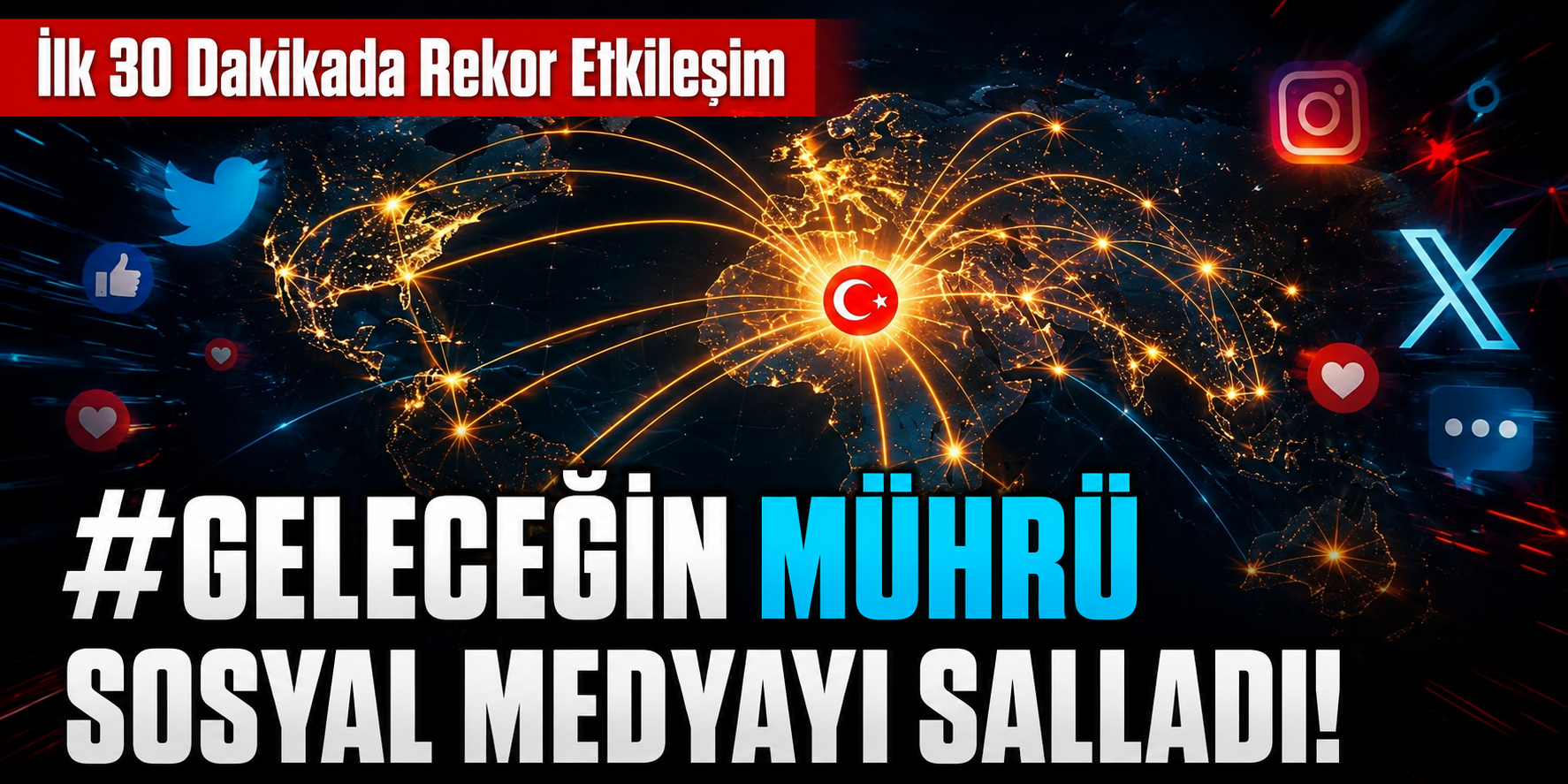 #GeleceğinMührü Sosyal Medyayı Salladı! İlk 30 Dakikada Rekor Etkileşim