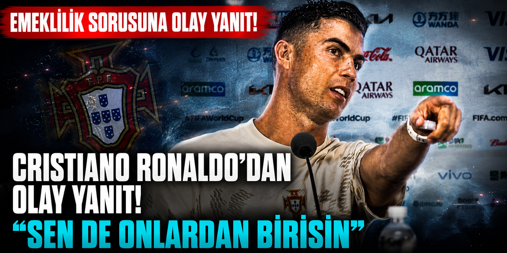 Cristiano Ronaldo'dan Gazeteciye Sert Çıkış! "Kariyerime Ben Karar Veririm"