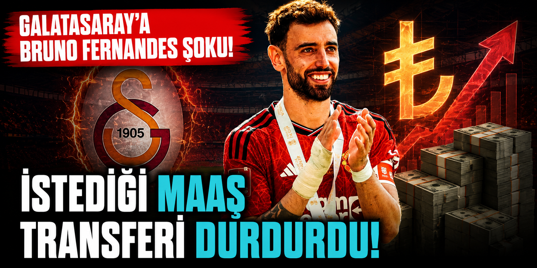 Galatasaray'a Bruno Fernandes Şoku! İstediği Maaş Transferi Durdurdu