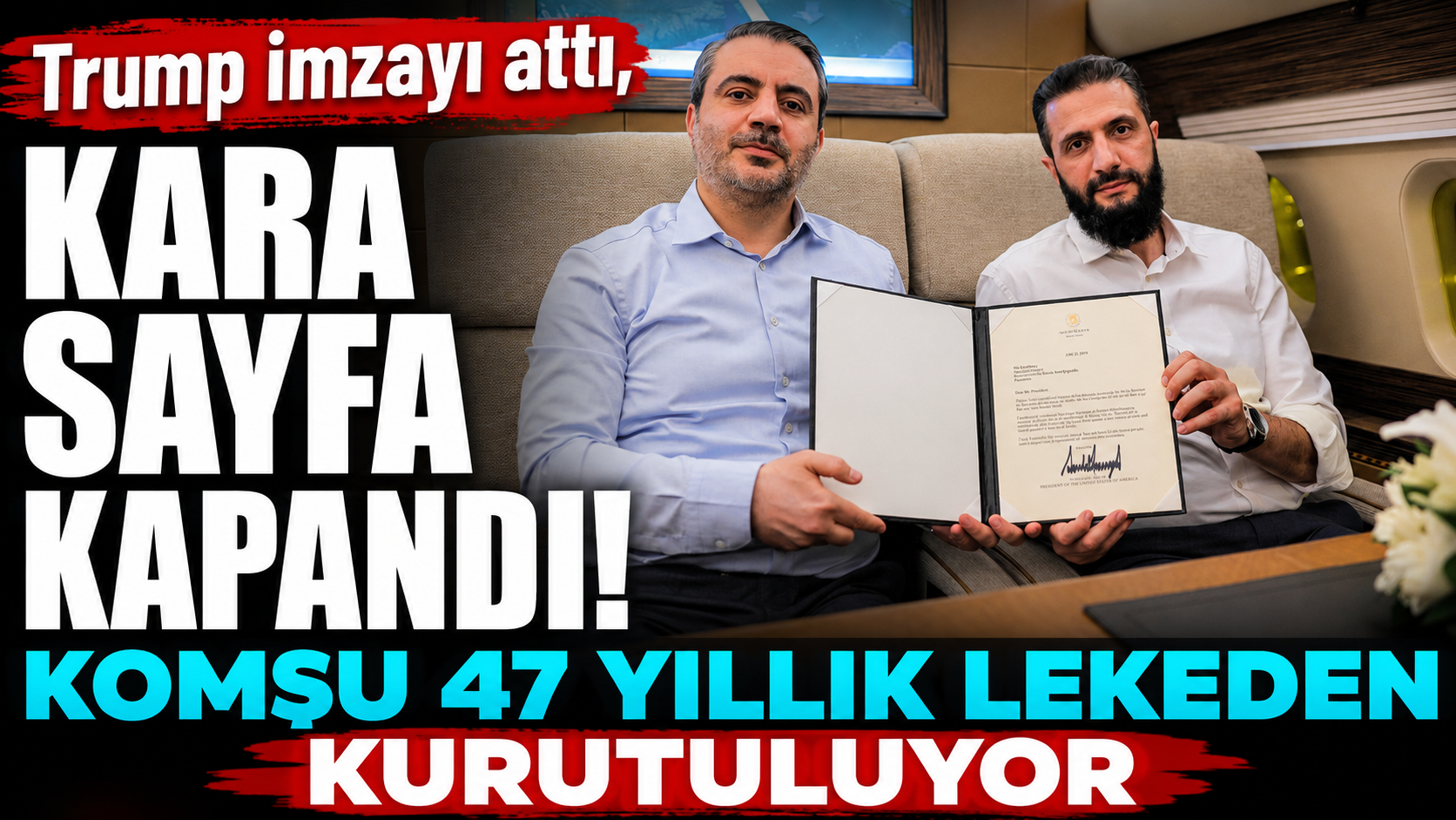 Trump'tan Ahmed Şara'ya Mektup! Suriye İçin Yeni Dönemin Kapısı Aralandı