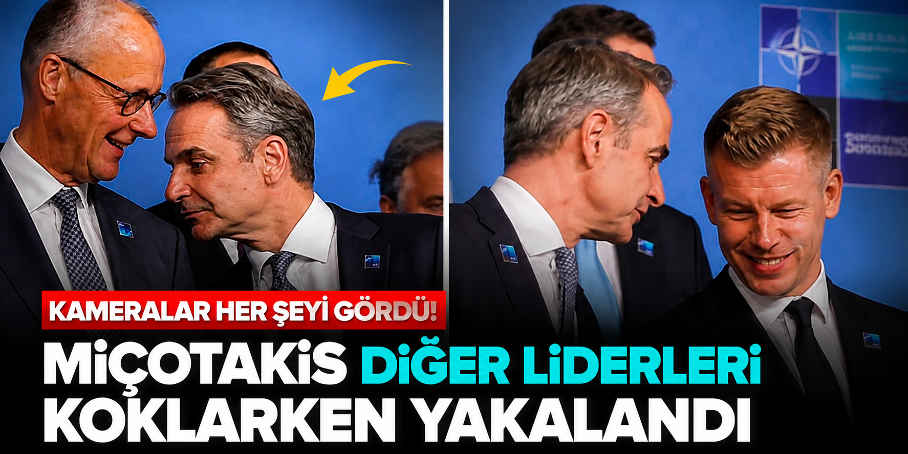 NATO Liderler Zirvesinde Kameralara Yansıyan Miçotakis Anları Konuşuluyor