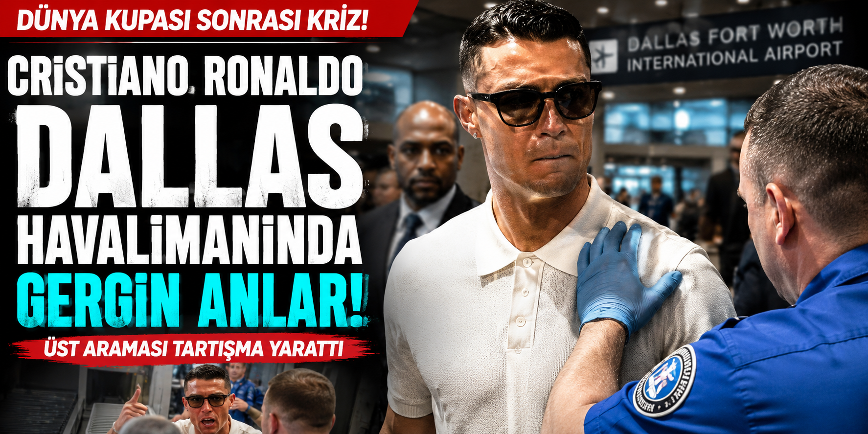 Dünya Kupası Sonrası Cristiano Ronaldo Krizi: Dallas Havalimanında Gergin Anlar