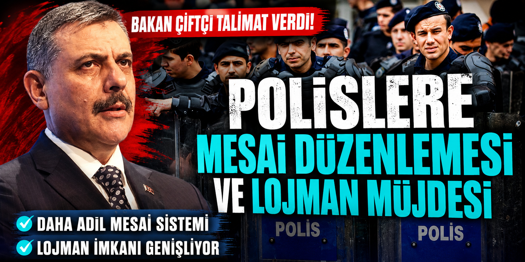 Polislerin Beklediği Düzenleme Geliyor: Mesai Saatleri ve Lojman Sistemi Değişiyor