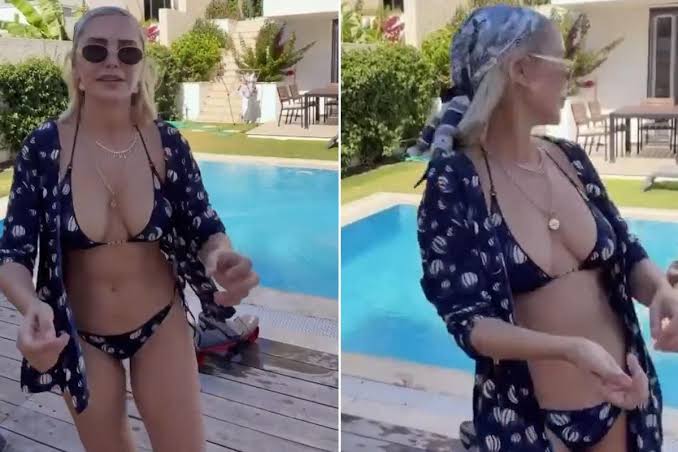 Abonelik gelirleriyle konuşulan Ece Erken, havuz başında büyük panik yaşadı!