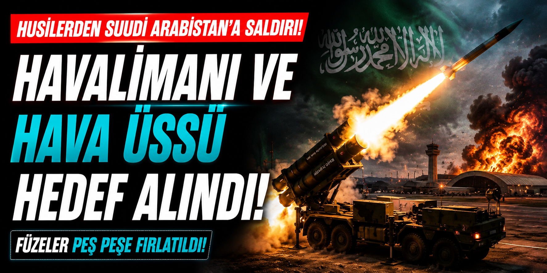 Husilerden Suudi Arabistan'a Füze Saldırısı! Abha Havalimanı Uçuşlara Kapatıldı