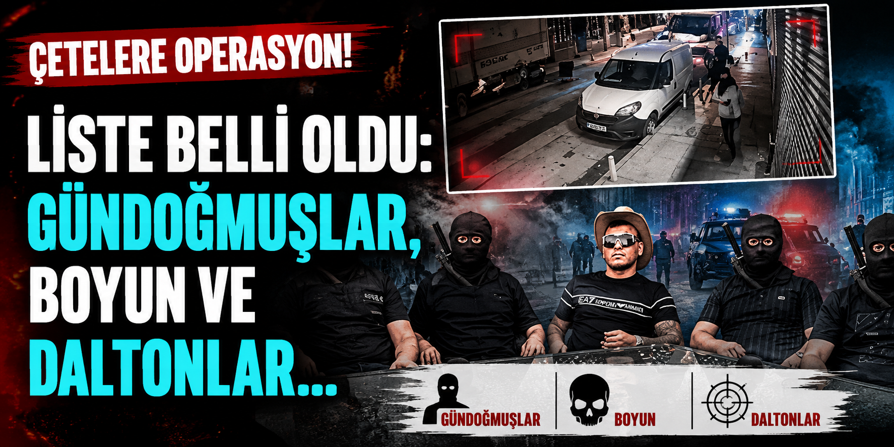 Gündoğmuşlar, Daltonlar ve Boyun Çetelerine Dev Operasyon! 161 Şüpheli Hakkında İşlem Başlatıldı