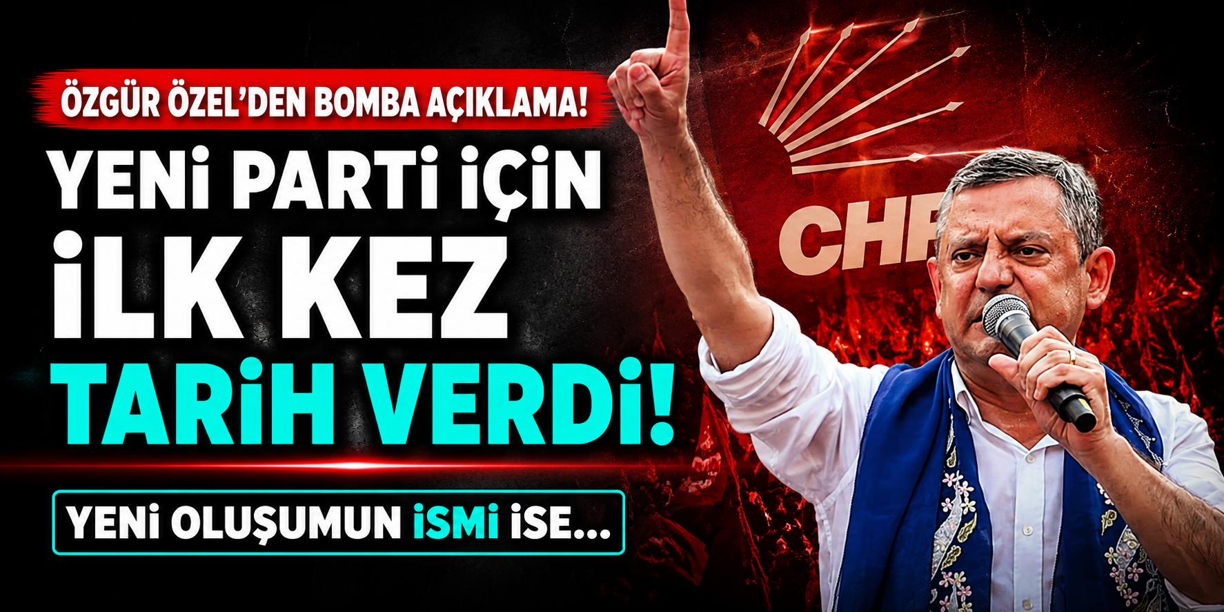 CHP’de Sular Durulmuyor! Özgür Özel “Şimdilik Yeni Parti Diyelim” Dedi