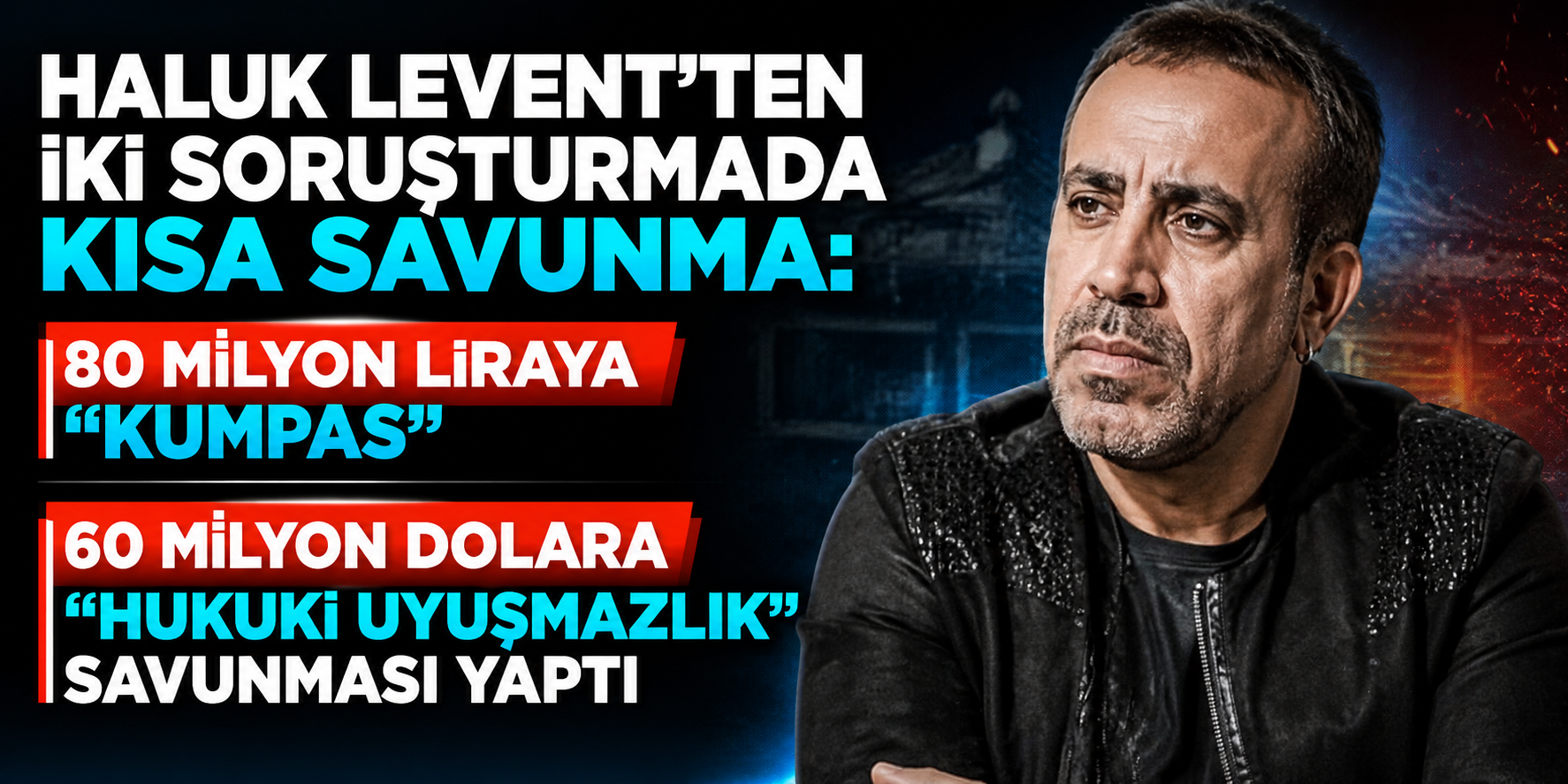 Haluk Levent’ten Suçlamalara Yanıt: Milyon Dolarlık Dosya İçin Tek Cümlelik Savunma