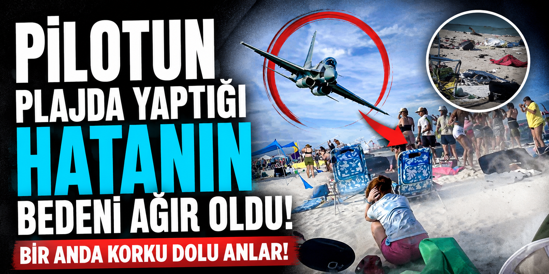 Florida Plajında Dehşet Anları! Blue Angels Jeti Güneşlenenlerin Üzerinden Teğet Geçti!