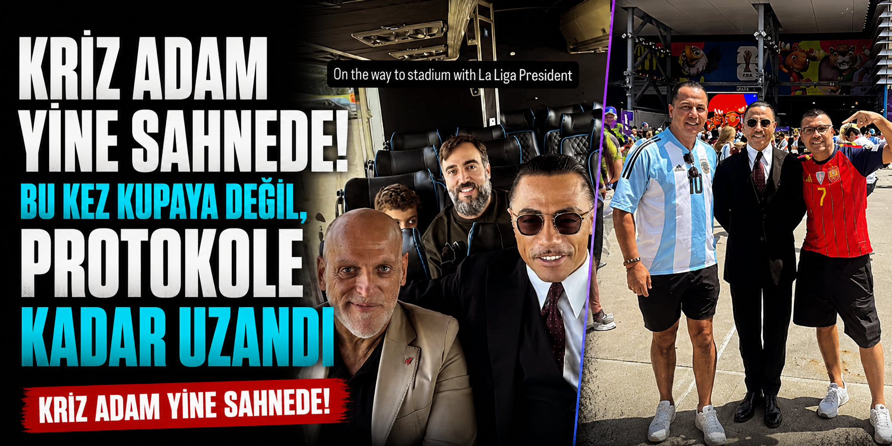 FIFA İnceleme Başlatmıştı Ama Vız Geldi! Nusret La Liga Başkanıyla Stadyuma Çıkarma Yaptı