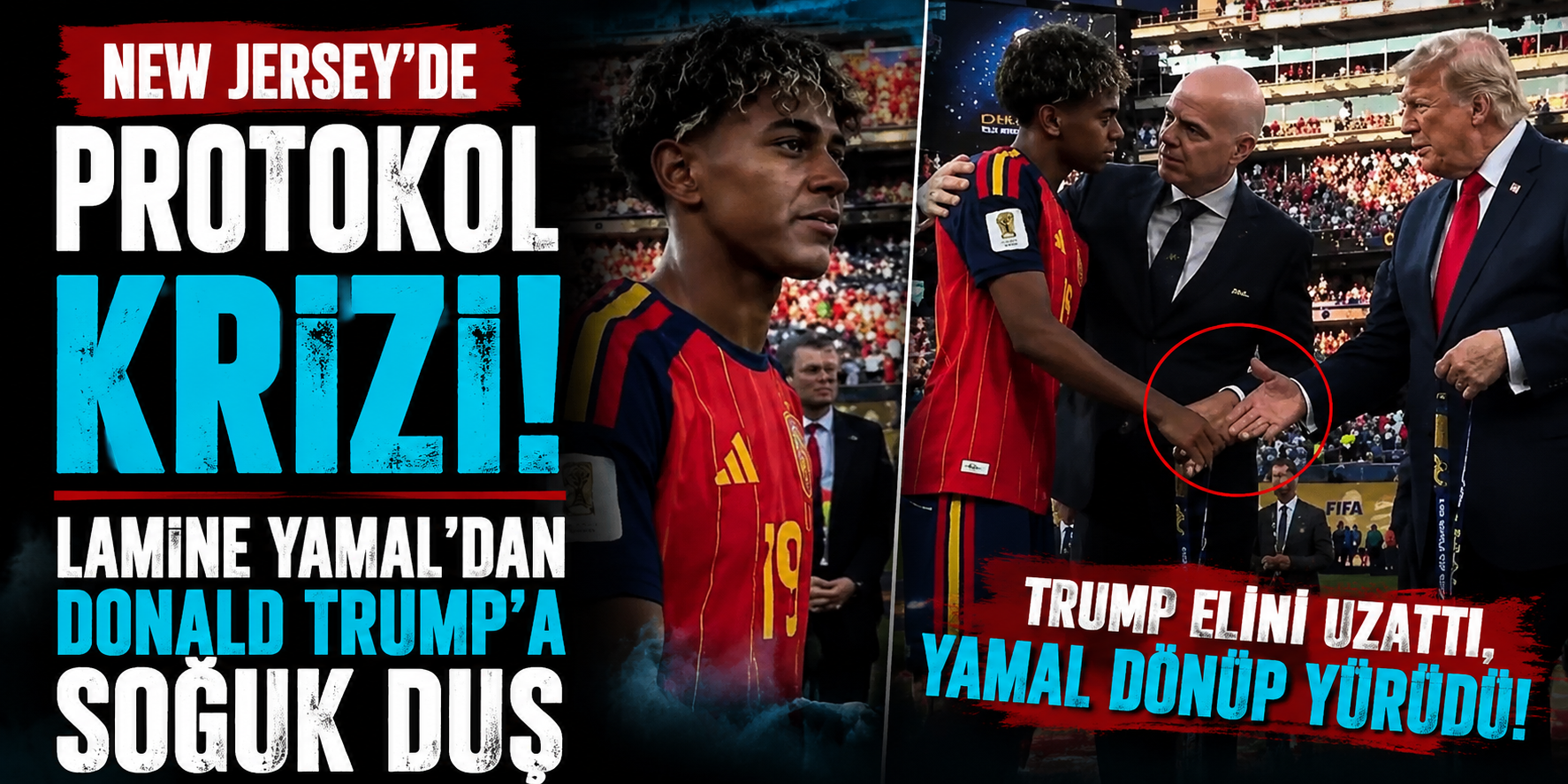 New Jersey’de Protokol Krizi! Lamine Yamal’dan Donald Trump’a Soğuk Duş
