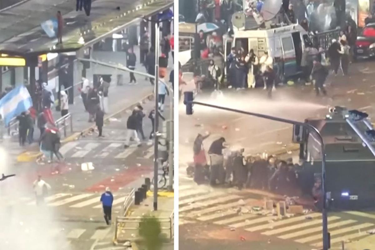 Buenos Aires Alev Alev! Dünya Kupası Kaybedilince Arjantinliler Polislerle Savaş Alanına Döndü
