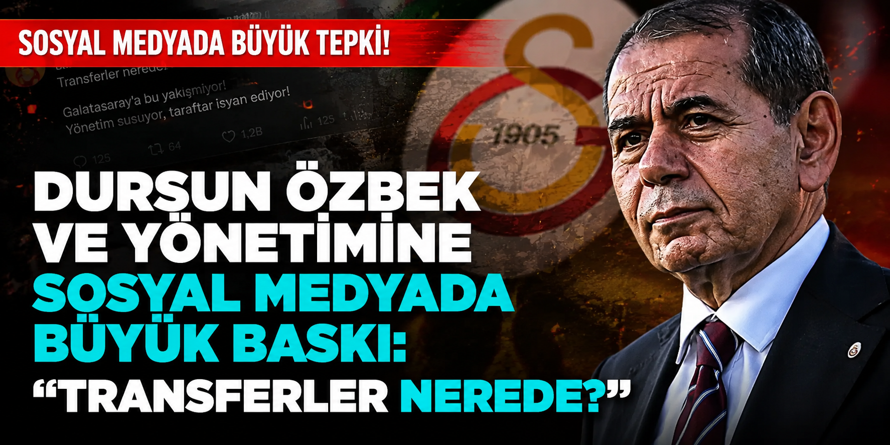 Dursun Özbek Ve Yönetimine Sosyal Medyada Büyük Baskı: "Transferler Nerede?"